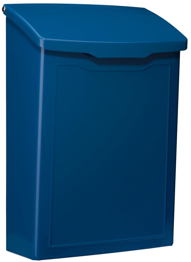 Architectural Mailboxes 2681BE Marina Wall Mount Mailbox, C1, Blue - Image 1